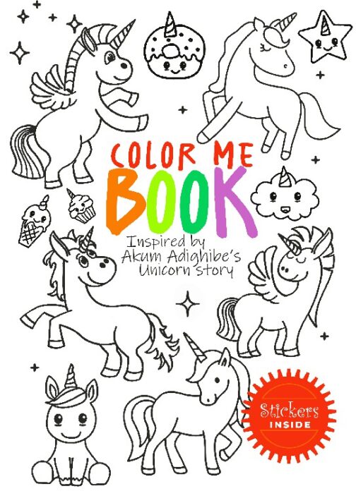 Unicorn Color Me Book